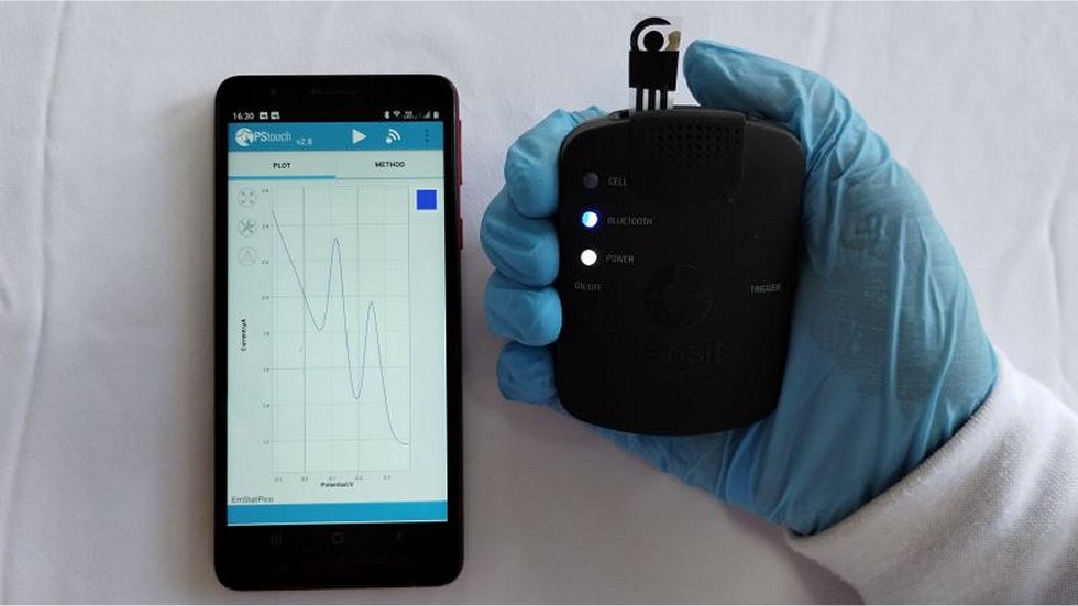Sensor porttil faz exame de urina em casa para doenas como cncer, gota e Parkinson