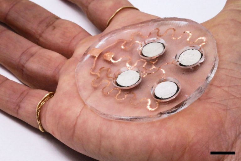 Este dispositivo substitui a agulha das seringas por ondas ultrassnicas